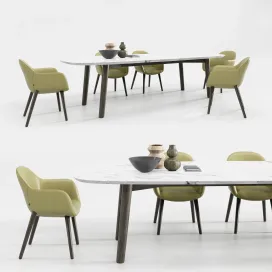 Poliform Mad Dining Chair And Table